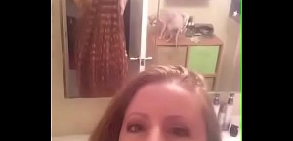  54 inches of curly red hair! Swaying in slow motion 